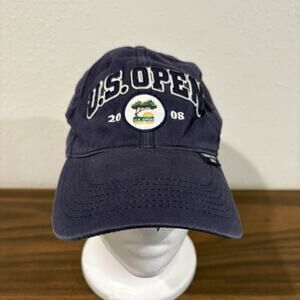 2008 US Open Torrey Pines PGA Tourney Golf Collection Hat Navy Strapback Cotton